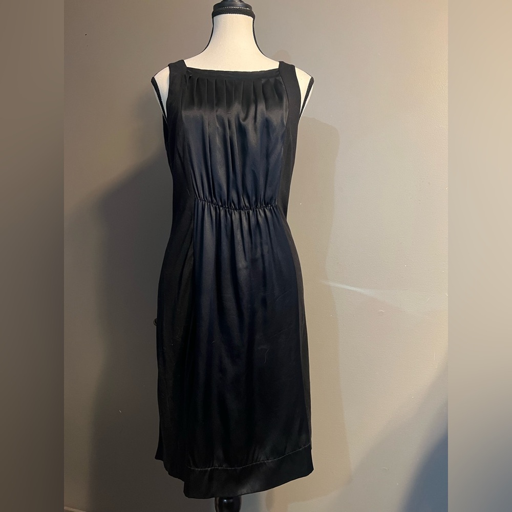 Maje Silk and Wool Blend Black Sleeveless Dress. Size S. EUC